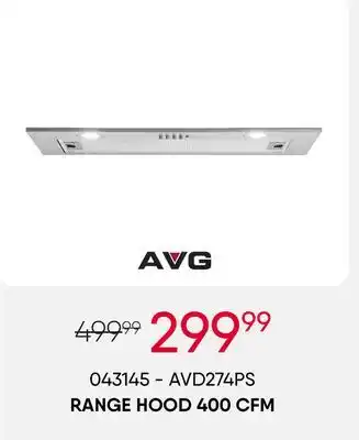 Meubles RD Range hood 400 cfm offer