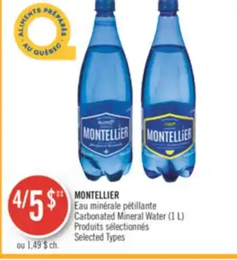 Pharmaprix Montellier carbonated mineral water offer