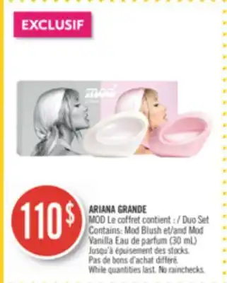 Pharmaprix Ariana grande offer