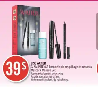 Pharmaprix Lise watier glam intense mascara makeup set offer