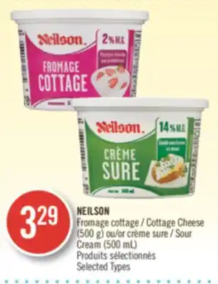 Pharmaprix Neilson cottage cheese (500 g) or sour cream (500 ml) offer
