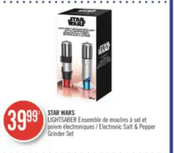 Pharmaprix Star wars lightsaber electronic salt & pepper grinder set offer