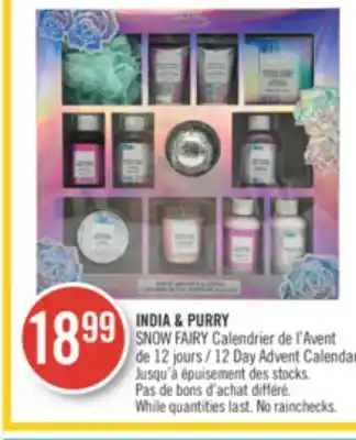 Pharmaprix India & purry snow fairy 12 day advent calendar offer