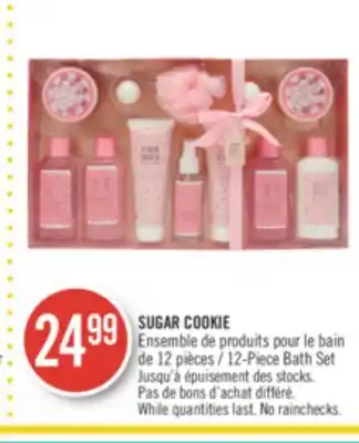 Pharmaprix Sugar cookie 12-piece bath set offer