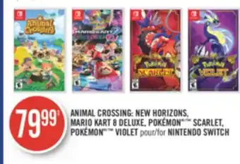Pharmaprix Animal crossing: new horizons, mario kart 8 deluxe, pokémonmc/ scarlet offer