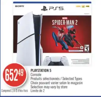 Pharmaprix Sony playstation 5 console offer