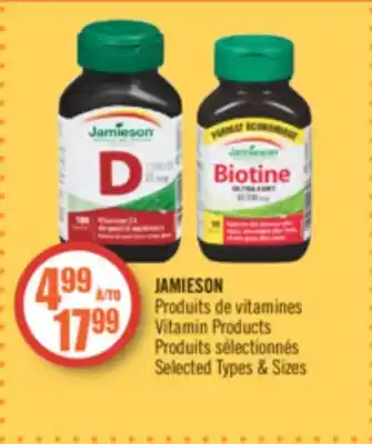 Pharmaprix Jamieson vitamin products offer