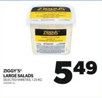 Real Canadian Superstore ZIGGY'S LARGE SALADS SELECTED VARIETIES, 1.25 KG offer