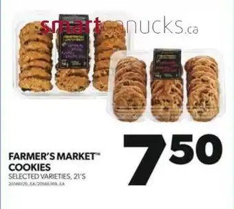 Real Canadian Superstore FARMER'S MARKET COOKIES SELECTED VARIETIES, 21'S offer