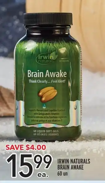 Metro IRWIN NATURALS BRAIN AWAKE 60 un offer