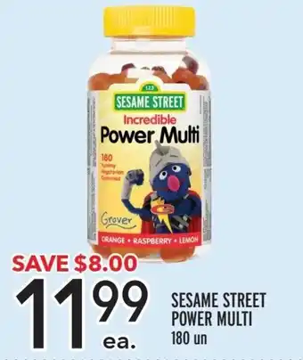 Metro SESAME STREET POWER MULTI 180 un offer