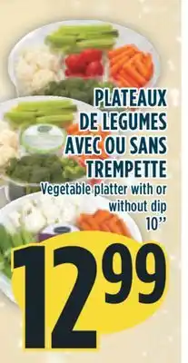 Marché Adonis Plateaux de legumes avec ou sans trempette offer