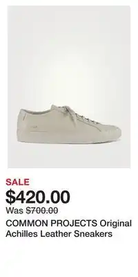 Holt Renfrew Common projects original achilles leather sneakers offer