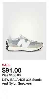 Holt Renfrew New balance 327 suede and nylon sneakers offer
