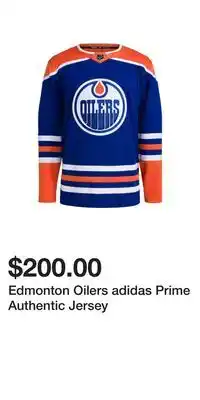 Sport Chek Edmonton oilers adidas prime authentic jersey offer