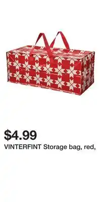 IKEA Vinterfint storage bag, red offer