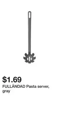 IKEA Fulländad pasta server, gray offer