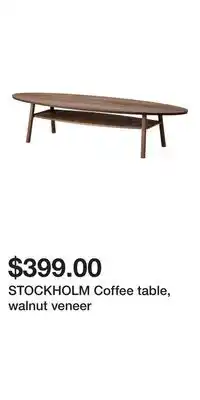 IKEA Stockholm coffee table, walnut veneer offer