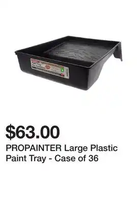 Dollarama Propainter large plastic paint tray - case of 36 offer