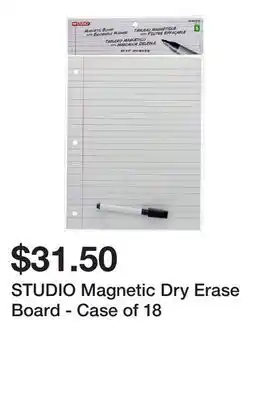 Dollarama Studio magnetic dry erase board - case of 18 offer