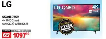 2001 Audio Video Lg 65 4k uhd smart webos 23 w/thinq ai offer