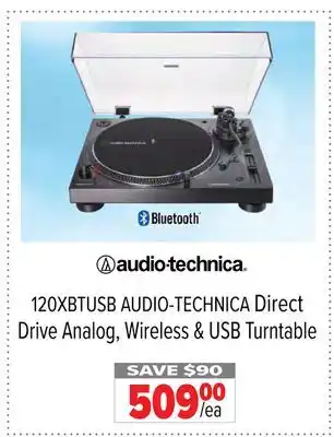 2001 Audio Video Audio-technica direct drive analog, wireless & usb turntable offer