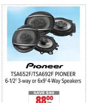 2001 Audio Video Pioneer 6-1/2|| 3-way or 6x9||4-way speakers offer