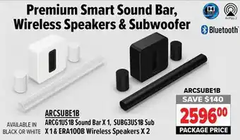 2001 Audio Video Premium smart sound bar, wireless speakers & subwoofer offer
