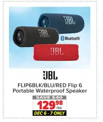 2001 Audio Video Jbl flip 6 portable waterproof speaker offer