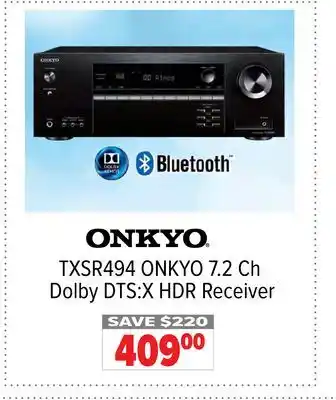 2001 Audio Video Onkyo 7.2 ch dolby dts:x hdr receiver offer