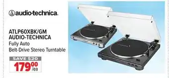 2001 Audio Video Audio-technica fully auto belt-drive stereo turntable offer