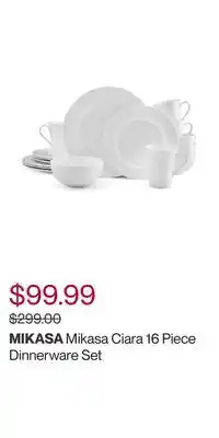 Mikasa ciara 16 piece dinnerware set