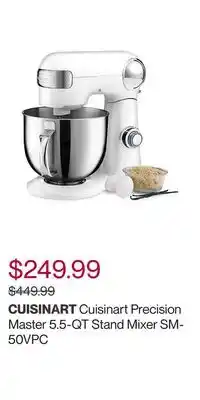 Cuisinart precision master 5.5-qt stand mixer sm-50vpc