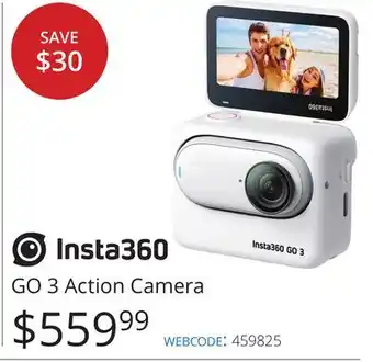 Vistek Insta360 go 3 action camera offer