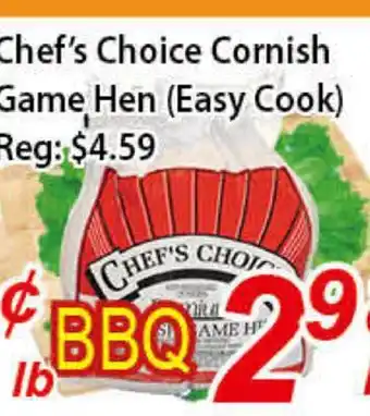 Seasons Foodmart Chef's choice cornish game hen (easy cook) offer