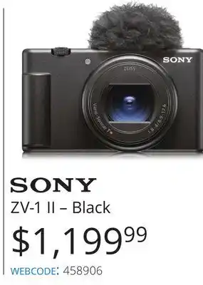 Vistek Sony zv-1 ii-black offer