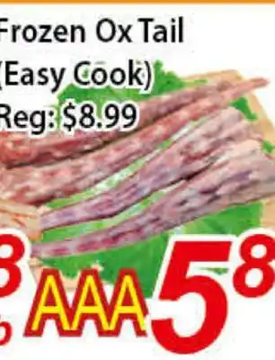 Seasons Foodmart Frozen ox tail offer