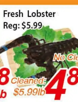 Seasons Foodmart Fresh lobster offer