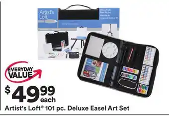 Michaels Artist's loft 101 pc. deluxe easel art set offer