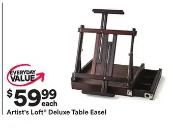 Michaels Artist's loft deluxe table easel offer