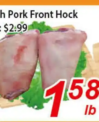 Seasons Foodmart Fresh pork front hock offer