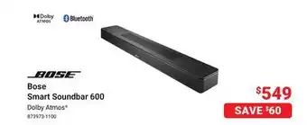 Visions Electronics Bose smart soundbar 600 offer
