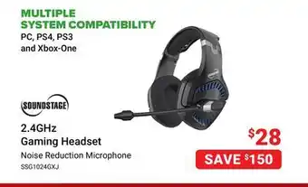 Visions Electronics Soundstage 2.4ghz gaming headset noise reduction microphone offer
