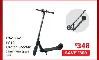 Visions Electronics Gyroor hs10 electric scooter offer