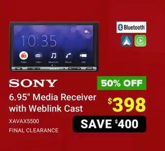 Visions Electronics Sony 6.95 media receiver with weblink cast offer