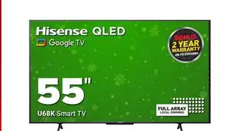 Visions Electronics Hisense qled 55 smart tv offer