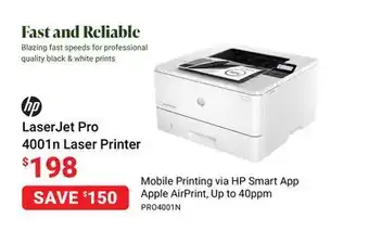 Visions Electronics Hp laserjet pro 4001n laser printer offer