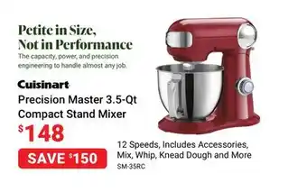 Visions Electronics Cuisinart precision master 3.5-qt compact stand mixer offer