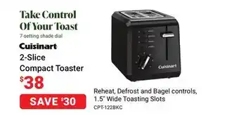 Cuisinart 2-slice compact toaster