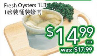 Ample Food Market Fresh oysters offer